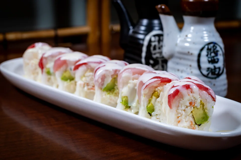 Candy Cane Roll at Midori Sushi