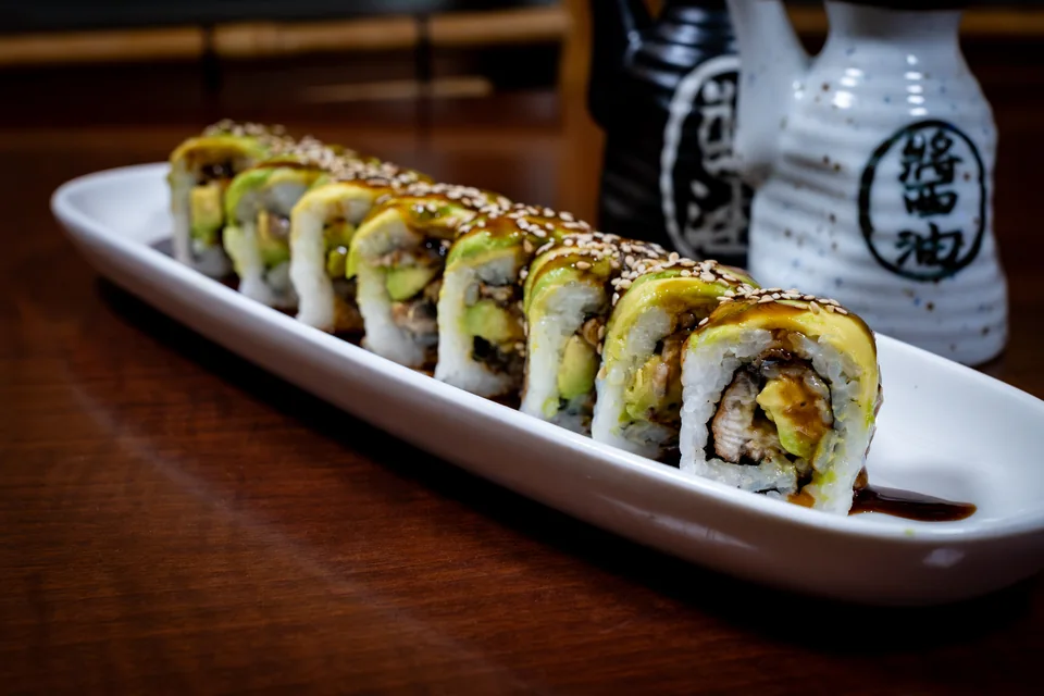 Caterpillar Roll at Midori Sushi