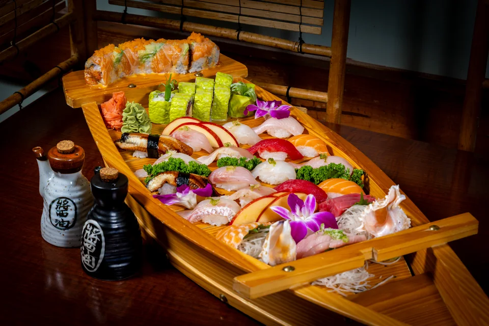 Family Boat at Midori Sushi