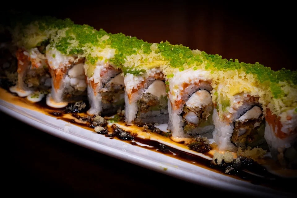 Godzilla Roll at Midori Sushi