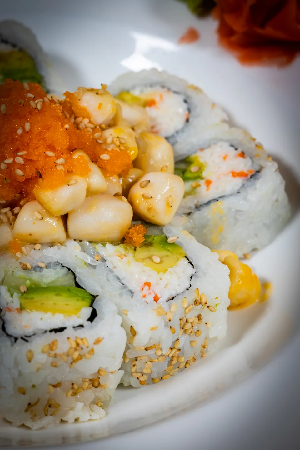 Volcano Roll at Midori Sushi